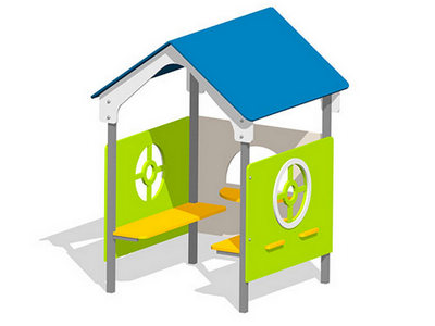 Игровой домик Садовый со столиком и лавочками