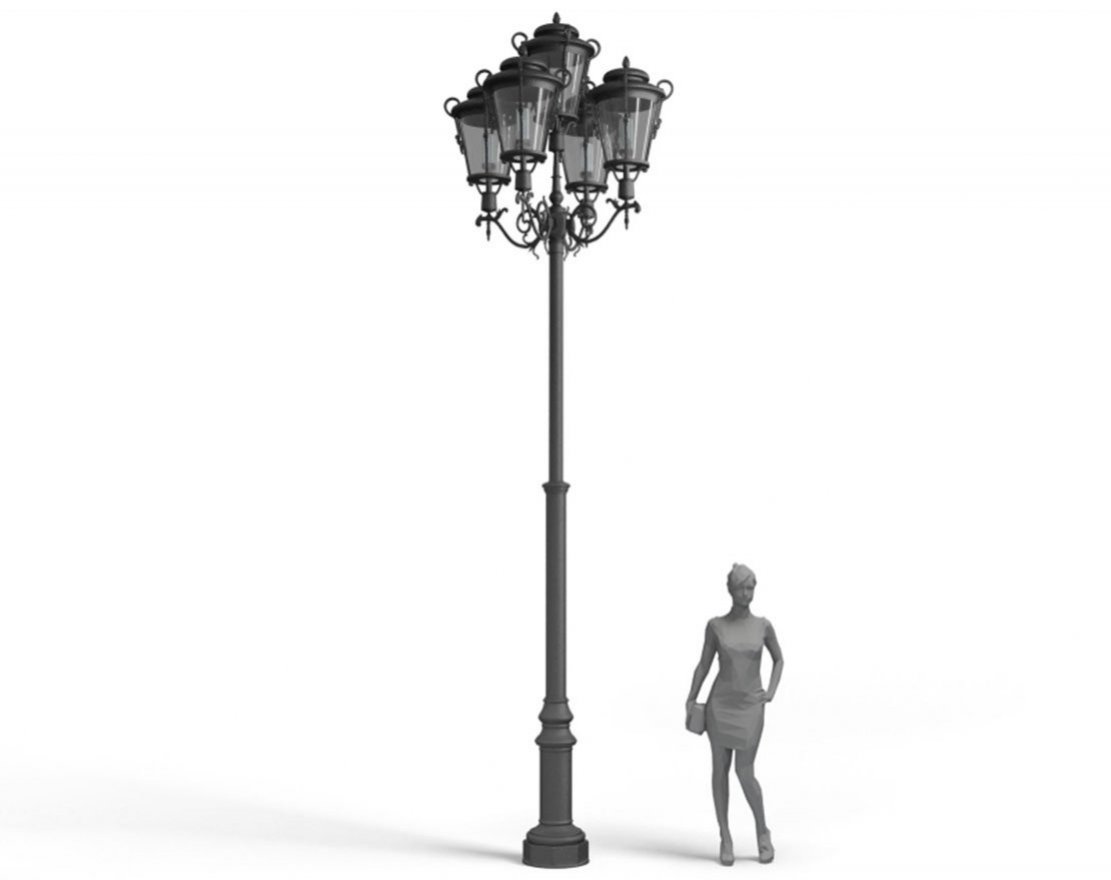 Фонарь уличный Флоренция 1 (комплект) - вид 3