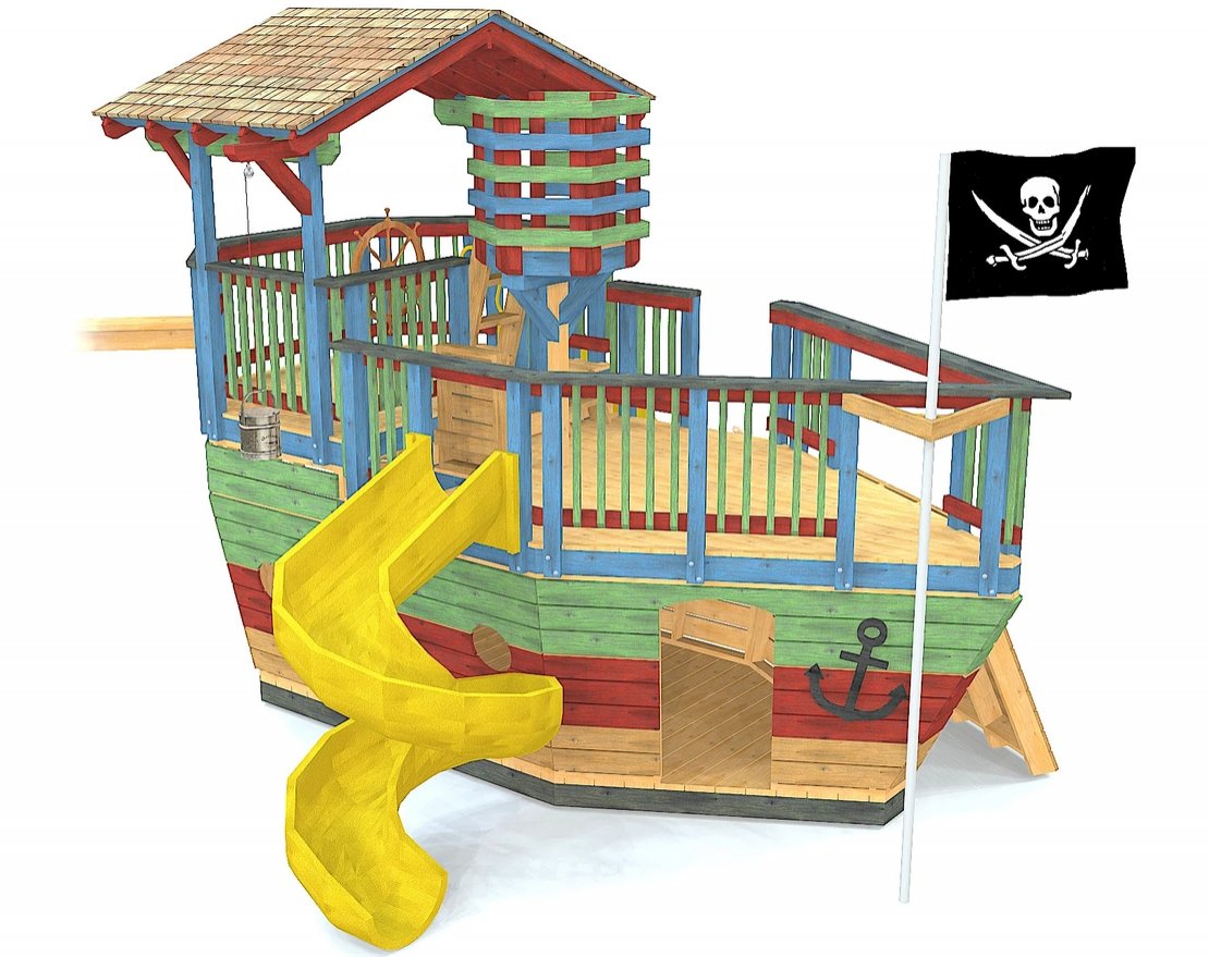 Игровой комплекс TORUDA WOOD Пиратский корабль 3